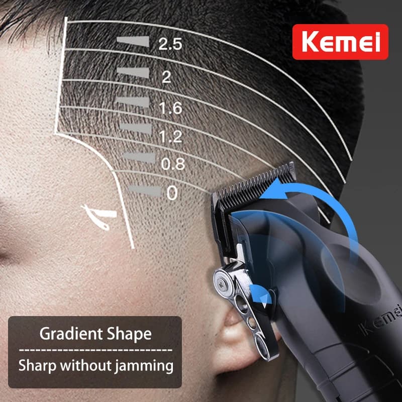 Kemei KM-2296 KM-2299 KM-1102 Kit de tondeuse à cheveux rasoir électrique pour hommes tondeuse à che