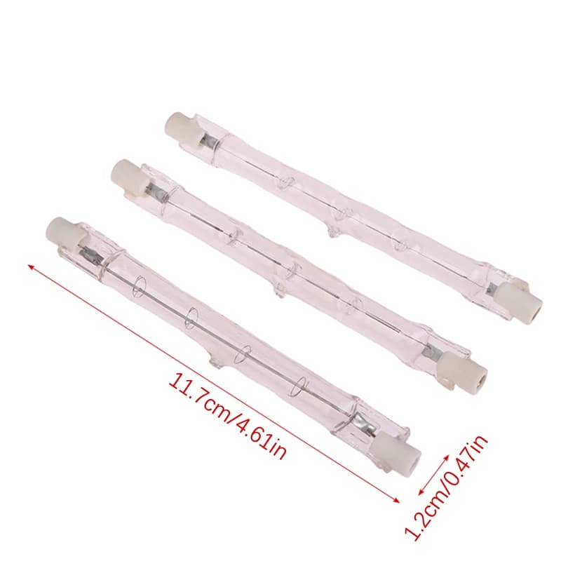 Lampe halogène R7s à Double extrémité, 100/200/300W, 118mm, ampoule linéaire AC230V, décoration dome