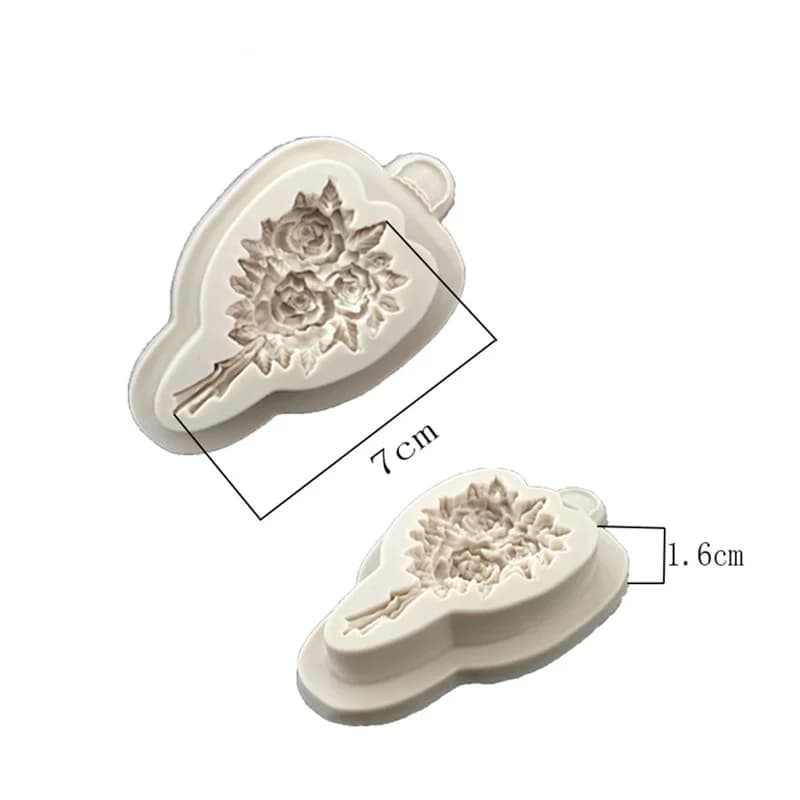 Moules en Silicone pour divers bouquets de fleurs, pâte à gomme, chocolat, Fondant, Sugarcraft, outi