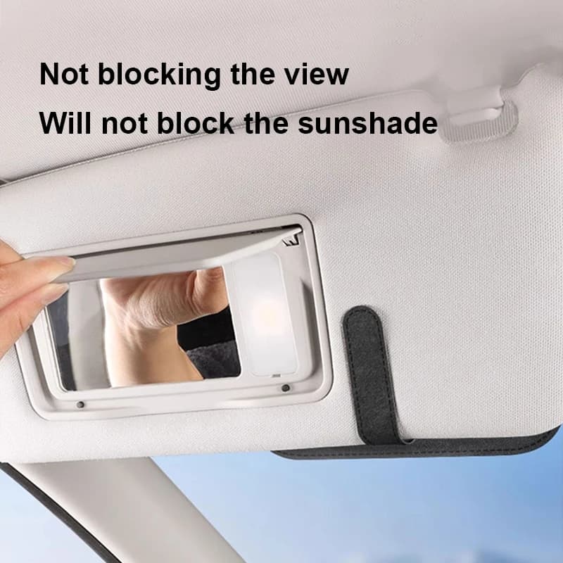 SEAMETAL – étui à lunettes de voiture en daim/écorce synthétique de qualité supérieure, support de l
