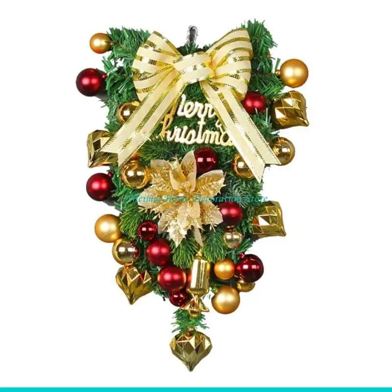 H7BF – couronne vacances noël, décoration porte d'entrée, décoration maison, ferme