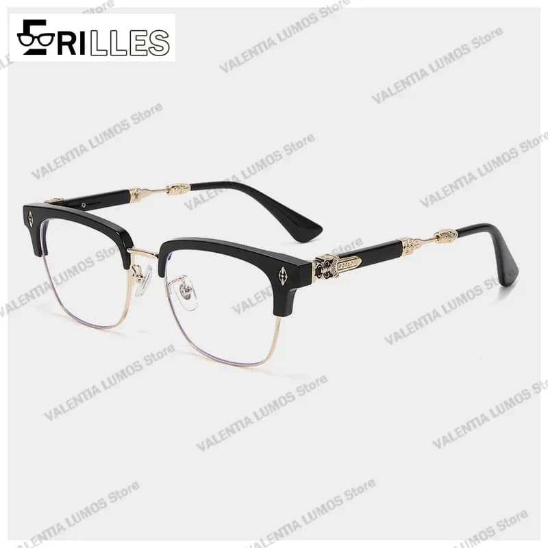 TR90 montures de lunettes plein cadre bloquant la lumière bleue, grandes lunettes carrées à la mode 