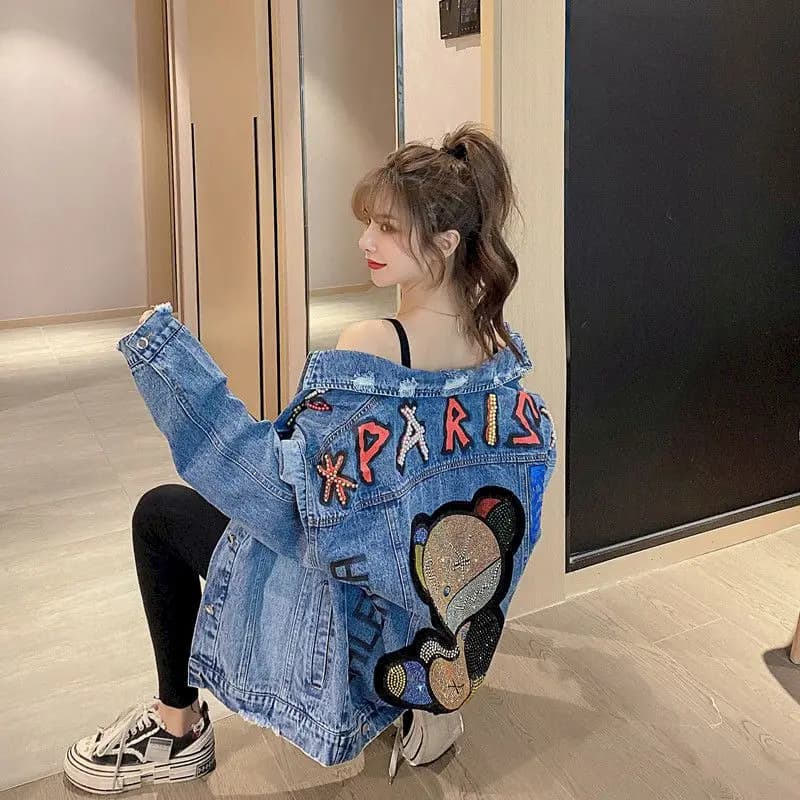 Veste en Jean pour femme, manteau décontracté, ample, tendance, tendance, tendance, tendance, collec