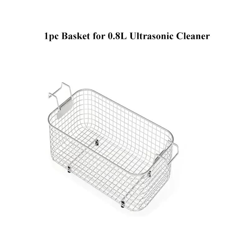 Panier de nettoyage à ultrasons 0,8L-30L en acier inoxydable SUS 304, panier en maille pour machine 