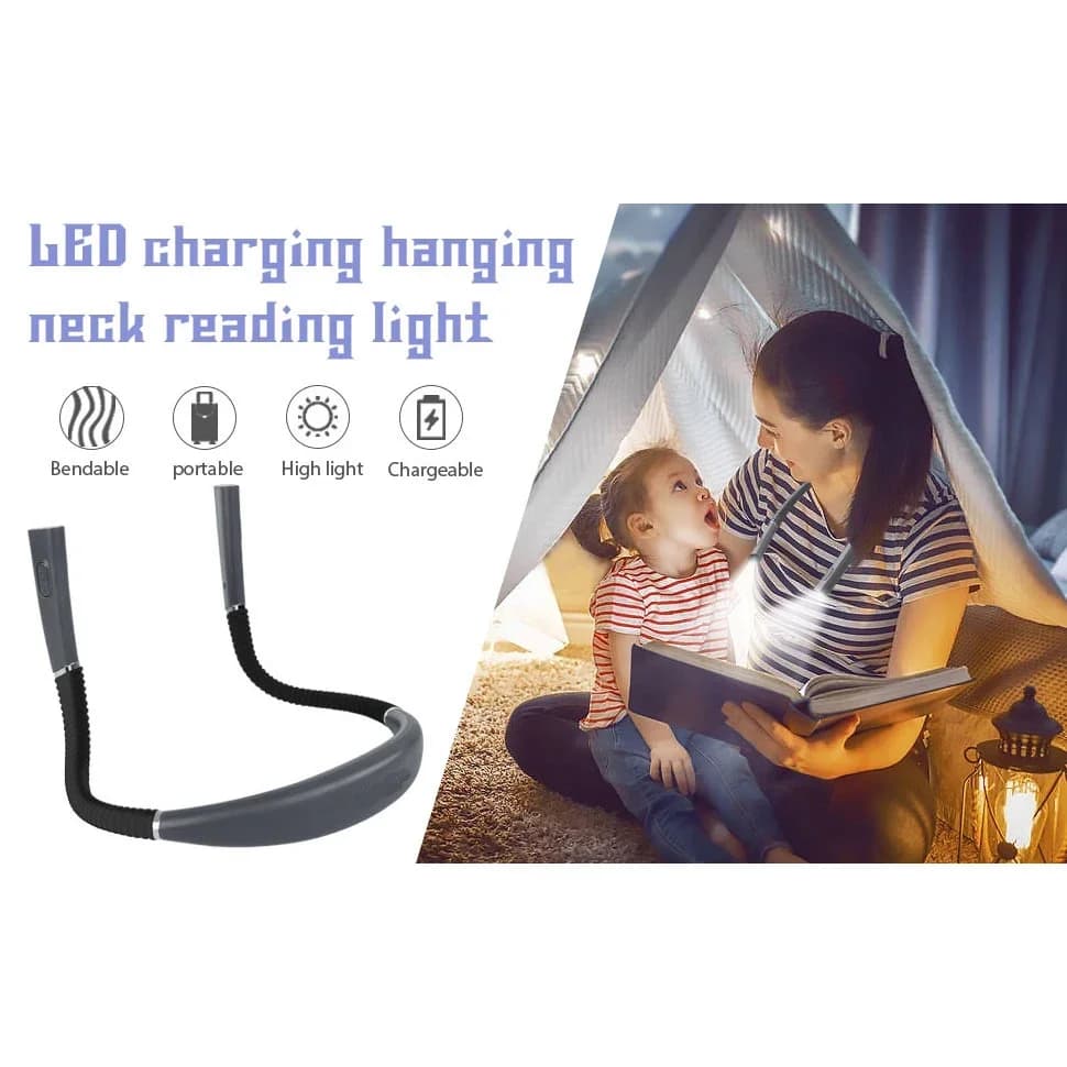 Lampe de lecture au cou nouveauté lumières de cou flexibles lampe de livre mains libres lampe de lec