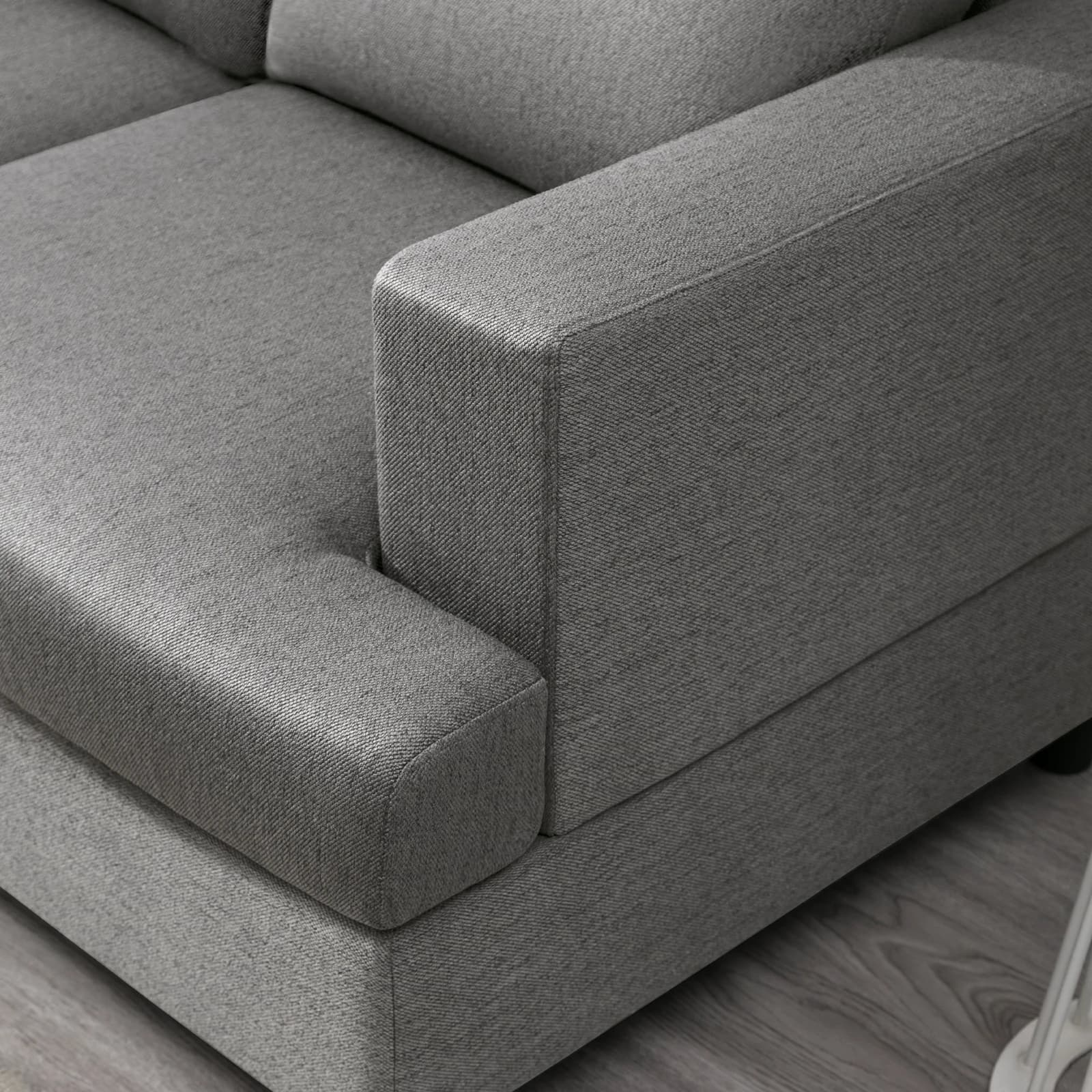 HORGgland-Canapé 3 places en tissu lin, confortable, moderne, pour salon