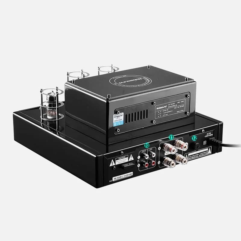 Amplificateur de puissance à tube HIFI, sans fil, Bluetooth 2.1 canaux, Audiophile, 6erian * 2 6N1*2