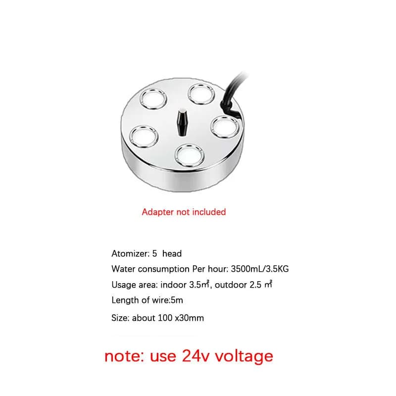 1/3/5 tête atomiseur lampe colorée humidificateur à ultrasons vaporisateur brumisateur fontaine d'ea