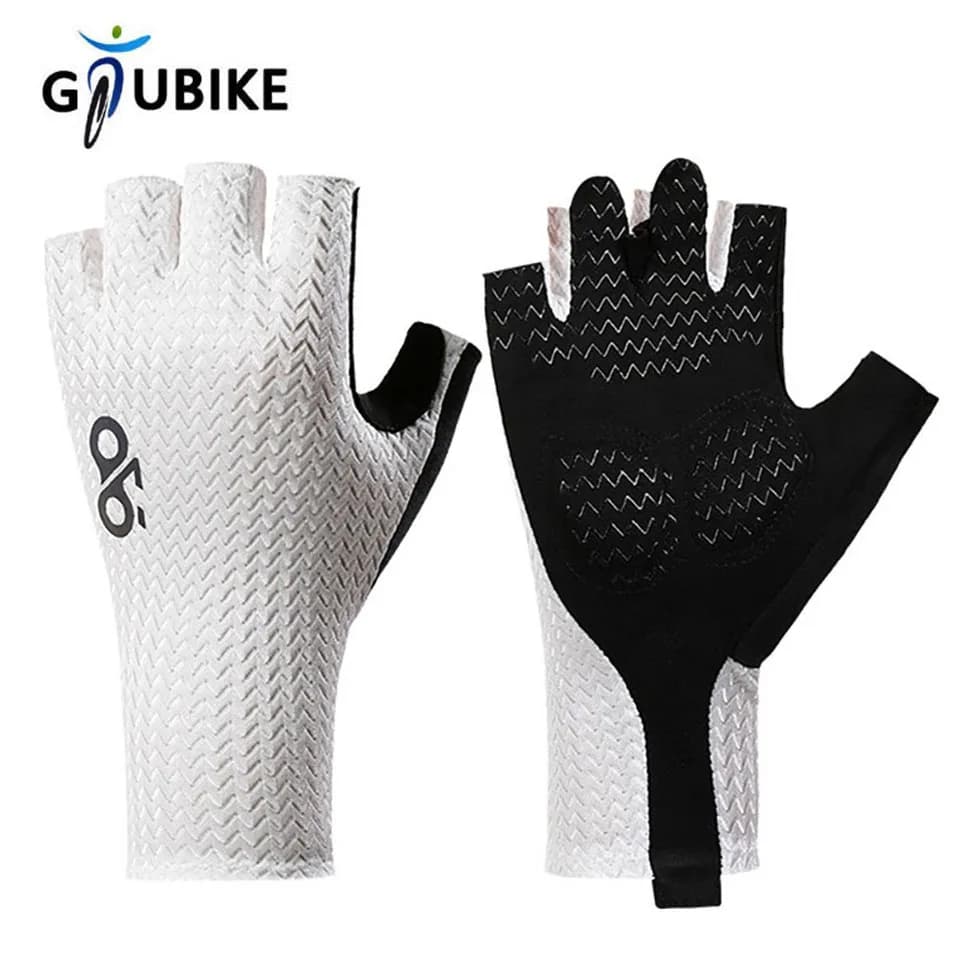 GTUBIKE gants de cyclisme courts gants sans doigts anti-dérapant vélo Lycra tissu demi doigt mitaine