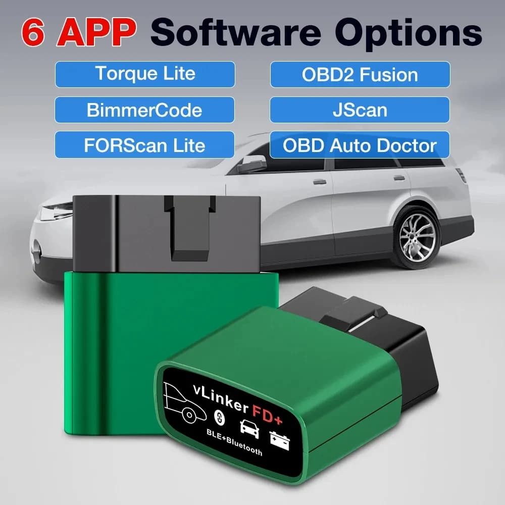 Vgate vLinker FD ELM327 FORScan pour Ford Bluetooth 4.0 OBD2 outil de Diagnostic automatique de voit