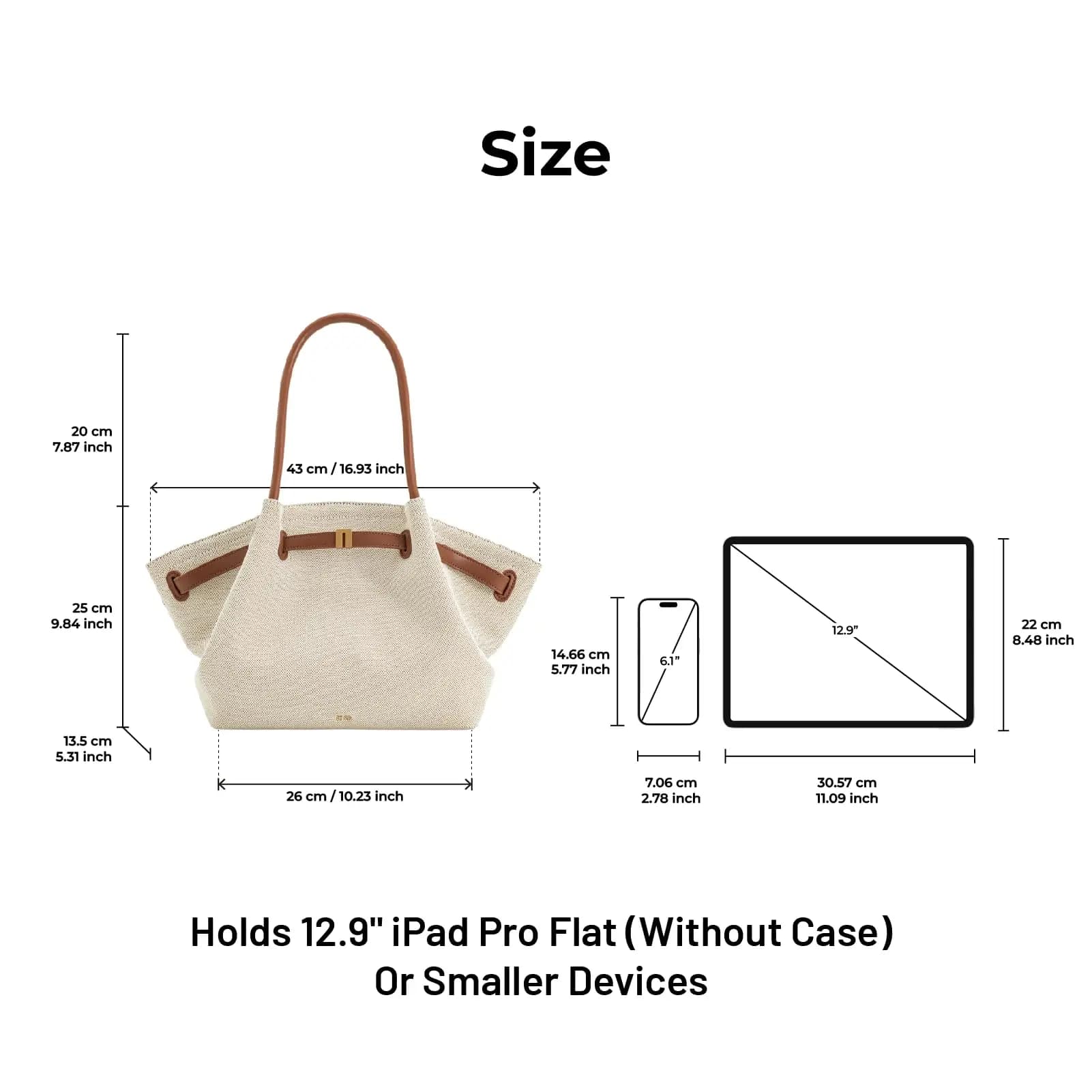 Sac bandoulière grand format en toile et cuir végétalien marron de haute qualité JW PEI pour femme, 