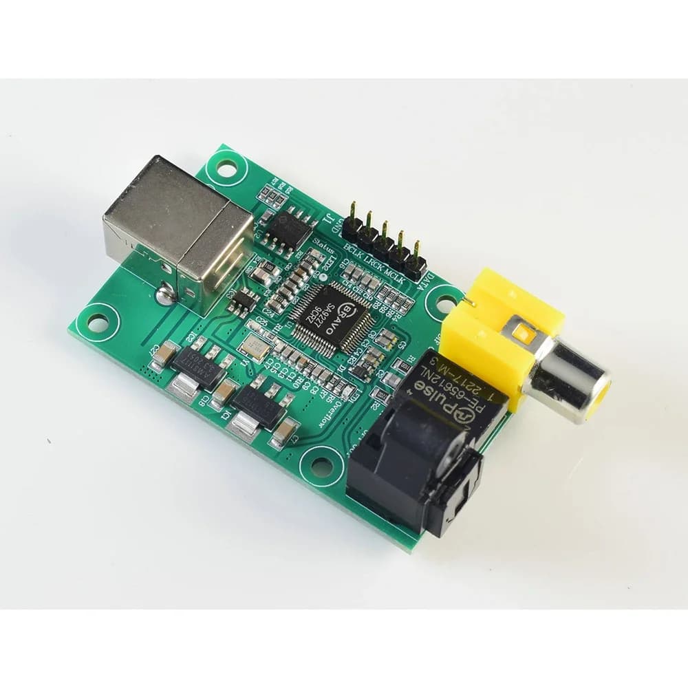 SA9GG-Sortie Source Numérique USB Vers éventuelles DIF Optique I2S.32BIT 384K DSDMatte Suooprt AC3,D