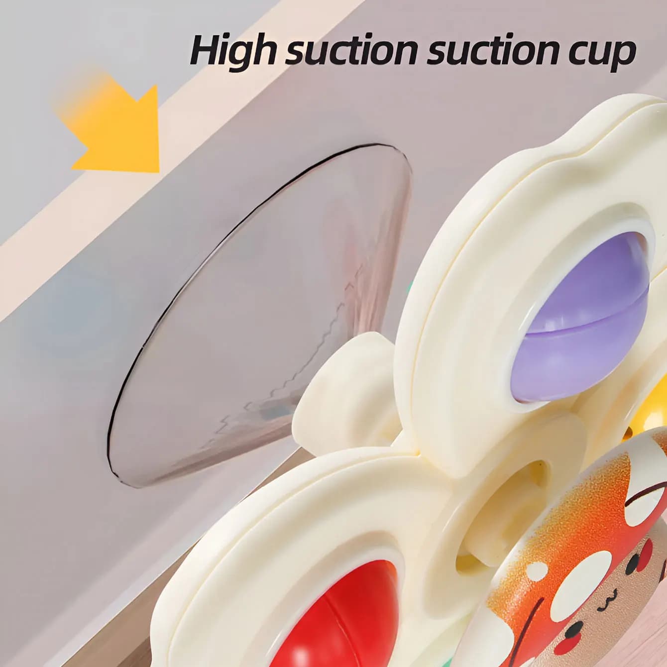 Roue d'aspiration jouet rotatif amusant multi-scènes jouable compact portable adsorption d'aspiratio