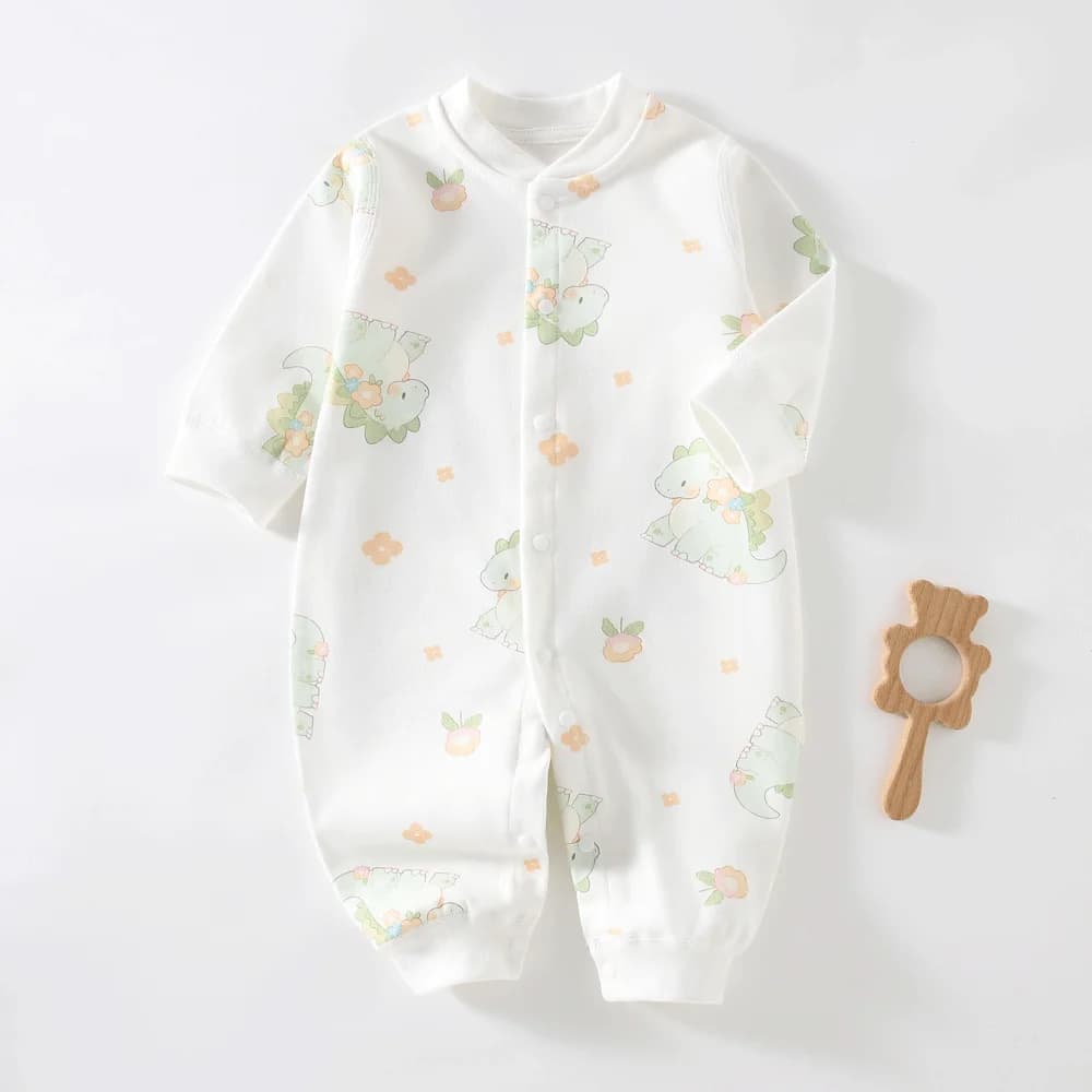 Vêtements d'automne pour bébé, 100 coton, sous-vêtements pour nouveau-né, barboteuse à manches longu