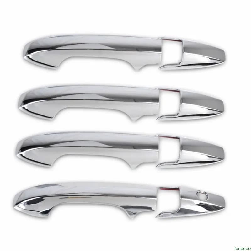 Pour Honda CRV CR-V 2007-2011 noir brillant en Fiber de carbone Chrome poignée de porte de voiture c