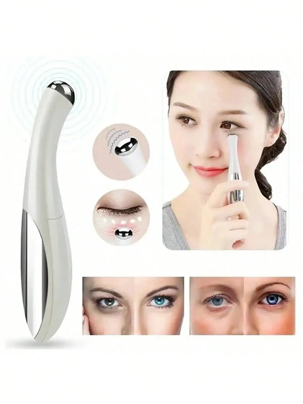 Masseur électrique pour les yeux, Vibration, Anti-âge, élimination des cernes, beauté du visage, sty