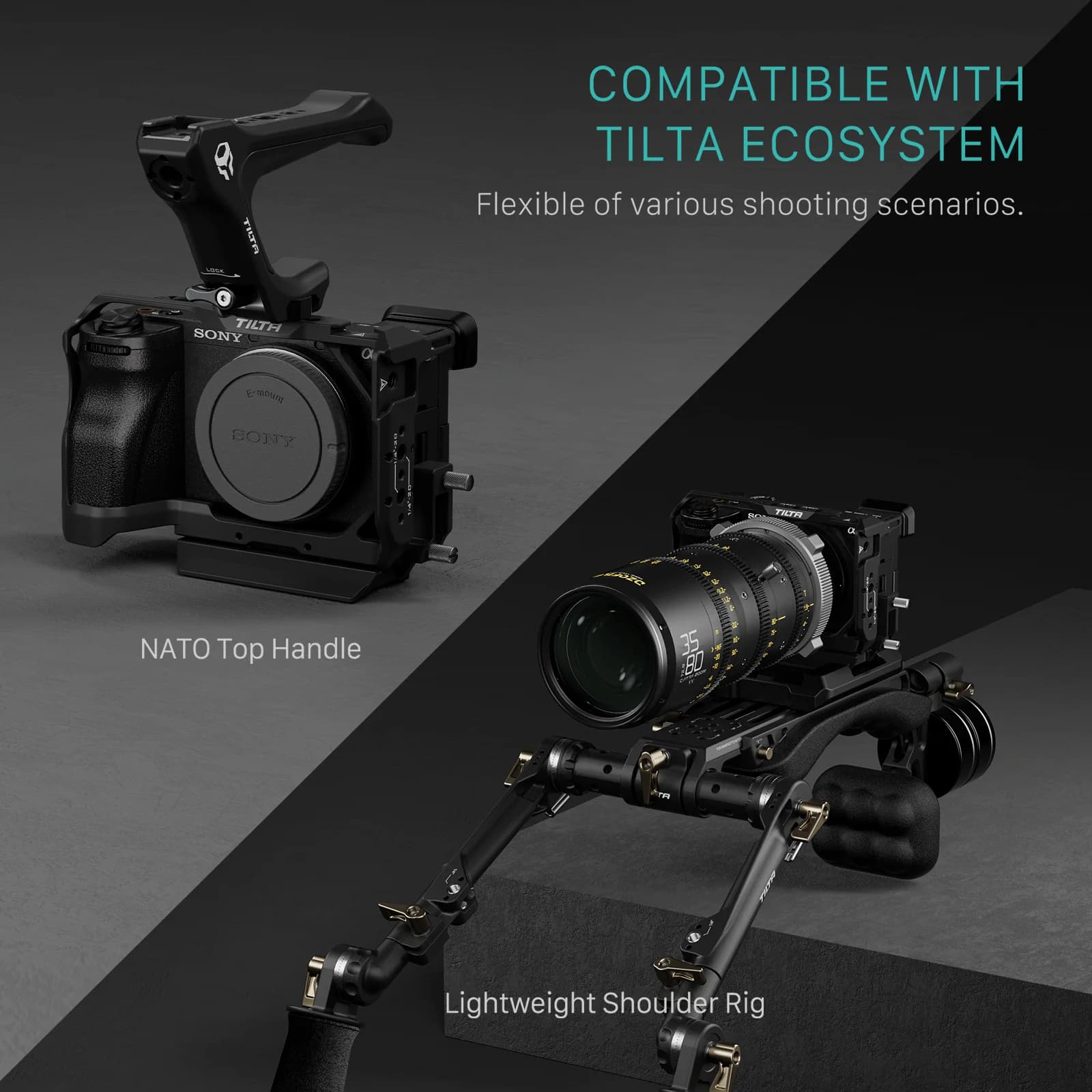 Cage TILTA pour Cage de caméra Sony A6700, Kit léger pour système de refroidissement de caméra Dsrl 