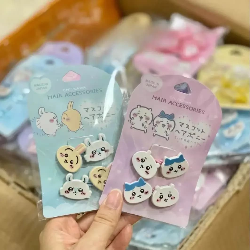 Nouveau Chiikawa Bb pince fille Kawaii pince à cheveux étudiant élastique mignon Usaki Hachiware des