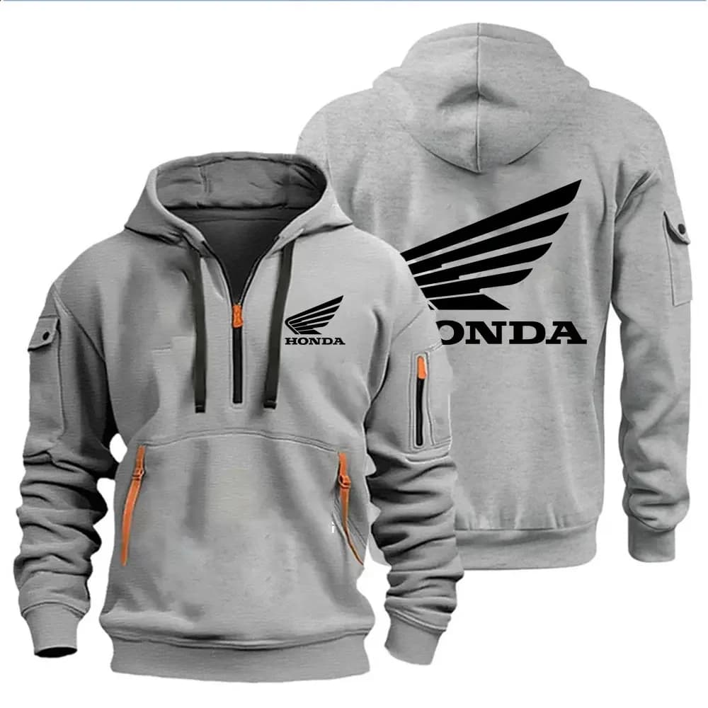 Sweats à capuche pour hommes vestes de moto Honda Wings Logo imprimé sweat pull vestes de moto à la 