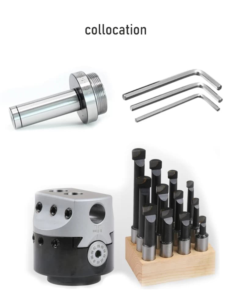 Tête d'alésage de type F1, support de fraisage de barre d'alésage de tour, outils de fraisage, clé h