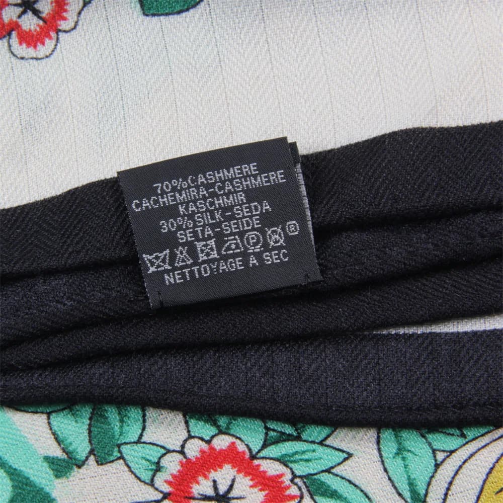 Cachemire soie écharpe concepteur imprimé luxe Pashmina châles pour femmes bords roulés à la main ét
