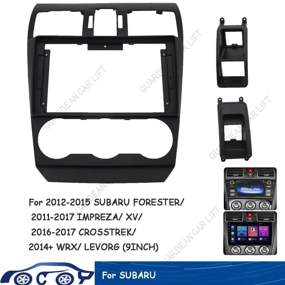 Panneau de lecteur DVD stéréo pour SUBARU FORESTER IMPREZA XV CROSSTREK WRX LEVORG 2013 +, kit de mo