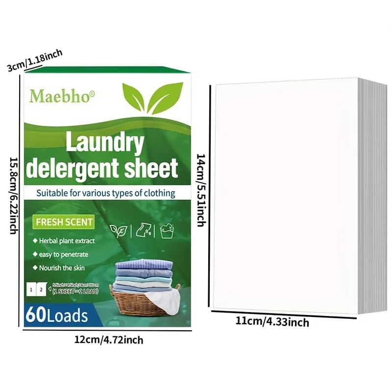 Boîte de 30 comprimés de lessive concentrés, poudre à laver, Machine à laver, vêtements, feuilles de