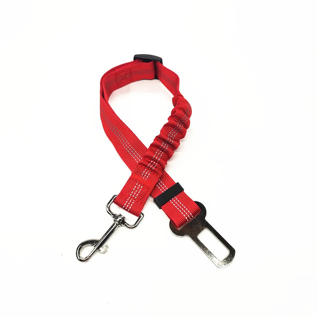 Harnais de ceinture de sécurité de voiture réglable pour chiens, coussin réfléchissant en Nylon, éla