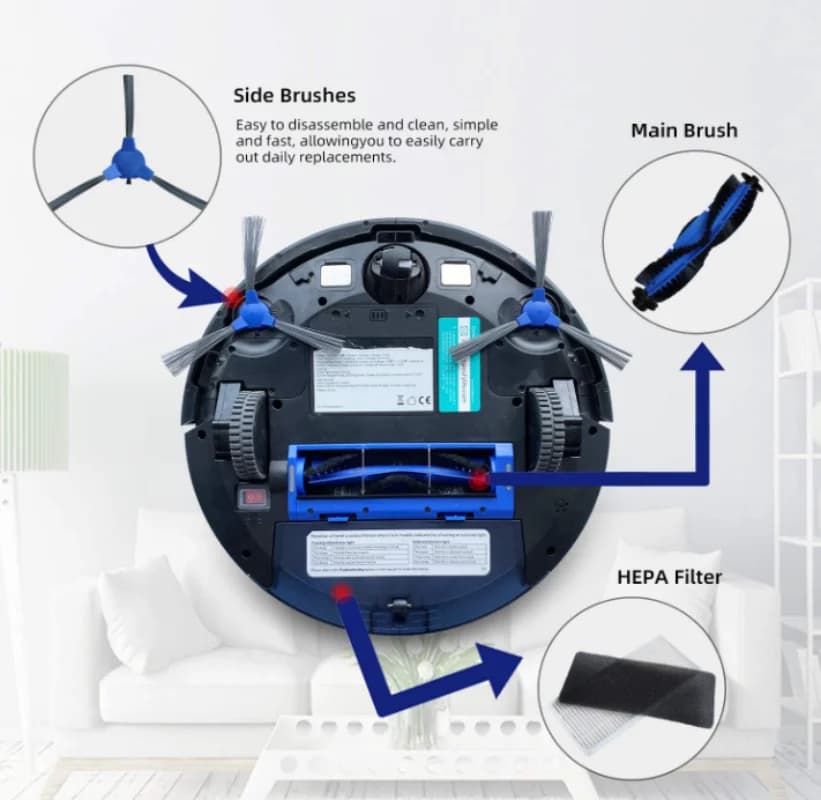 Pièces de rechange pour aspirateur Robot Anker Eufy, brosse latérale principale à rouleau, filtre HE