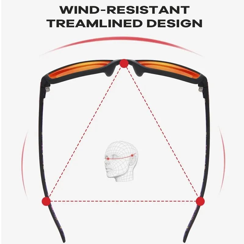 SEPFOX hommes lunettes de soleil de pêche polarisées Sports de plein air randonnée conduite course l