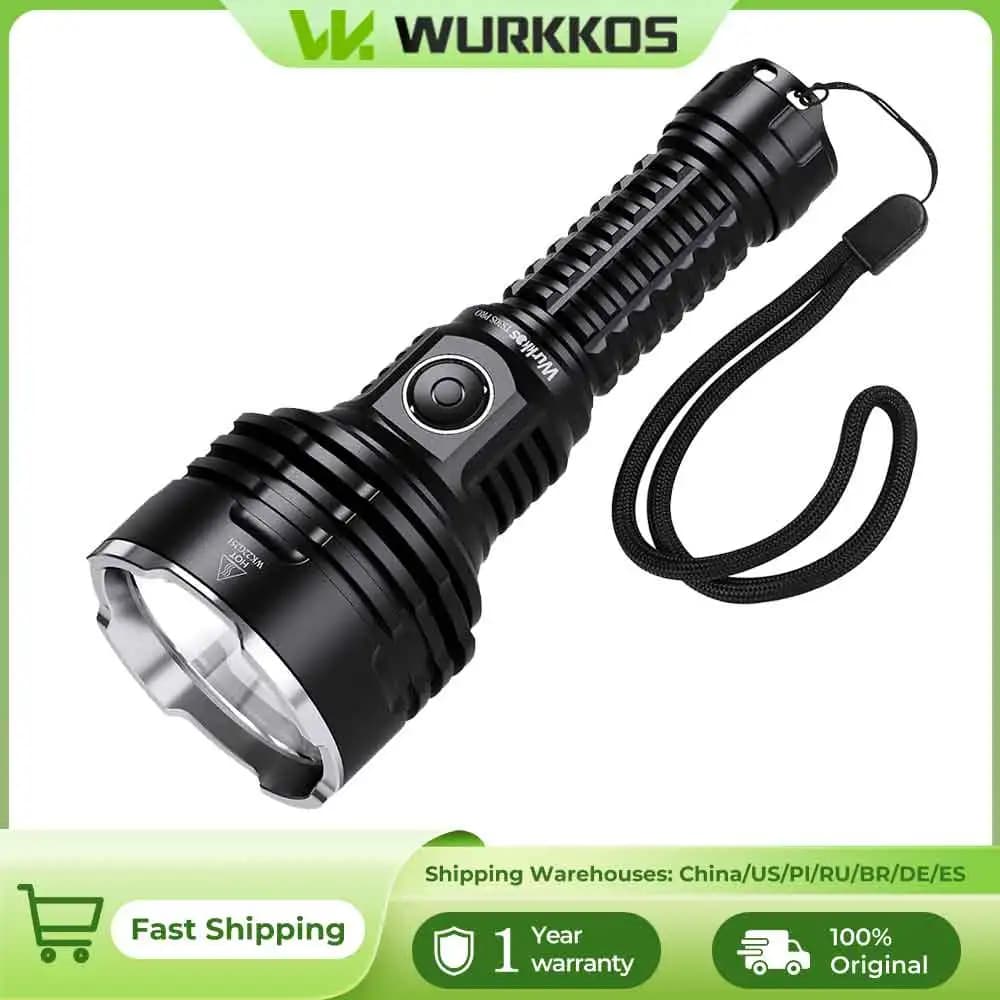Wurkkos TS30S Pro 21700 lampe de poche tactique Rechargeable LED USB-C 6000Lm torche MAX 1086M lunet
