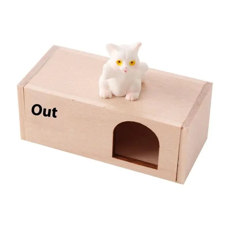 Maison Miniature délicate pour animaux de compagnie 1:12, chenil pour chien et chat, ensemble d'acce