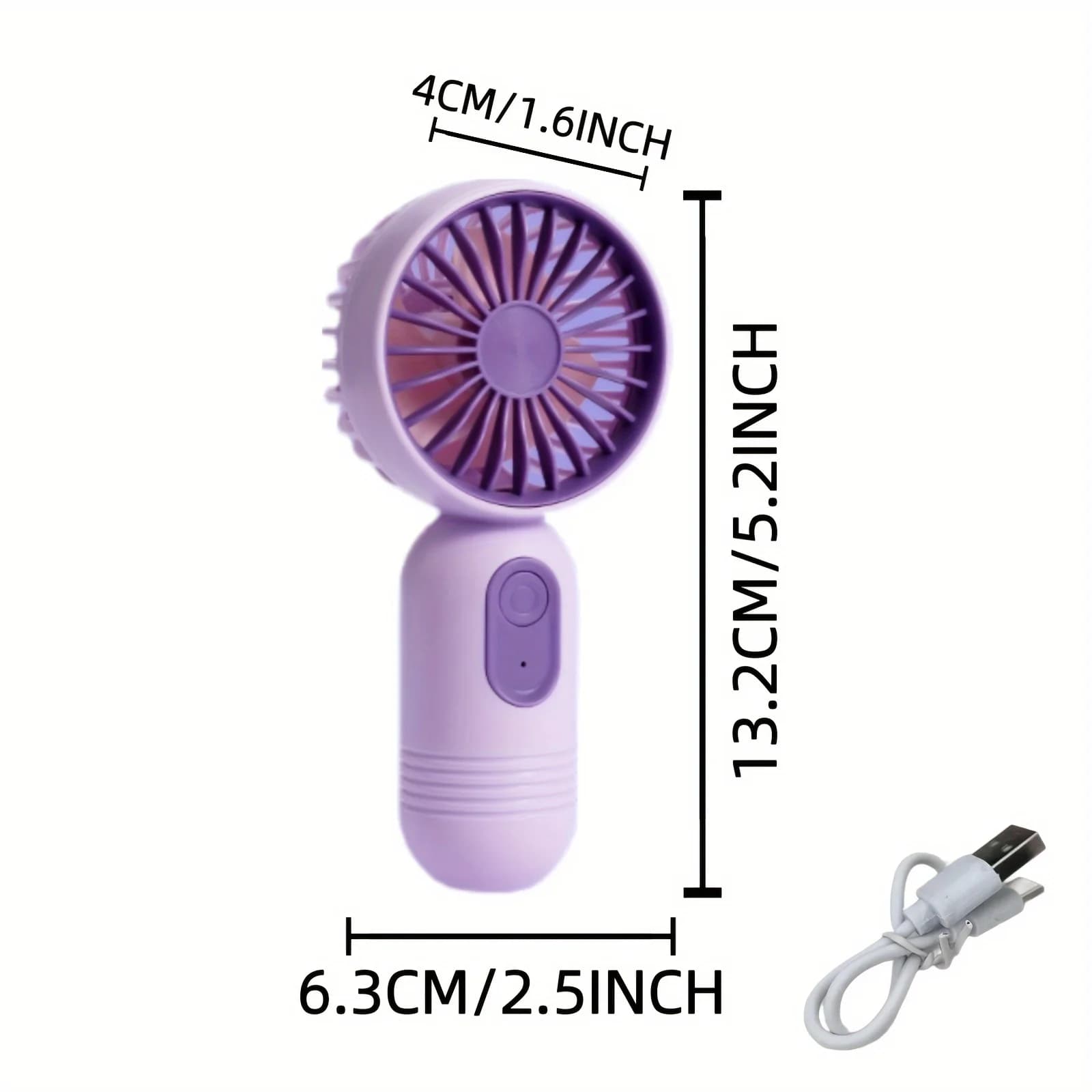 Mini ventilateur portable rechargeable USB à 3 vitesses, ventilateur portatif au choix de cadeaux, p