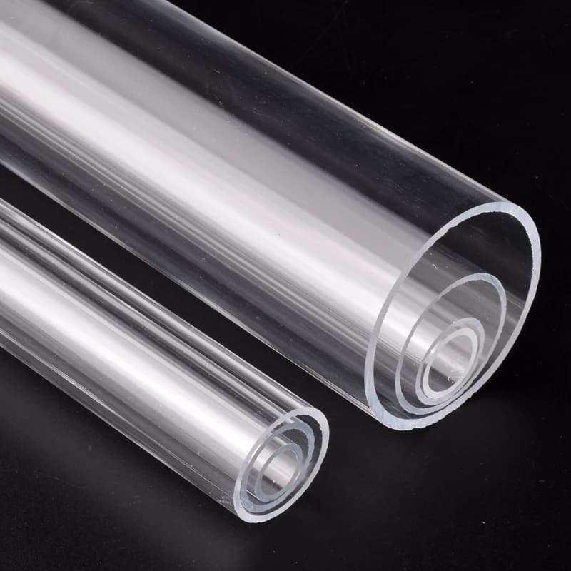 Tube en plexiglas transparent pour poissons, fournitures d'aquarium, arrosage hydroponique, tube en 