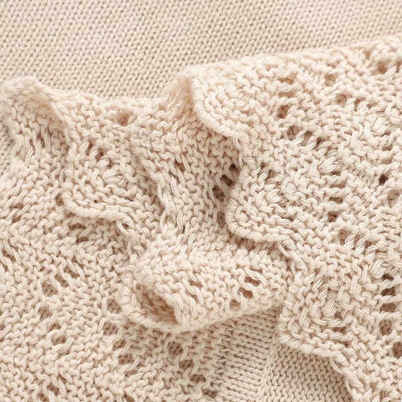 Couvertures tricotées pour nouveau-nés garçons et filles, enveloppes d'emmaillotage Super douces pou