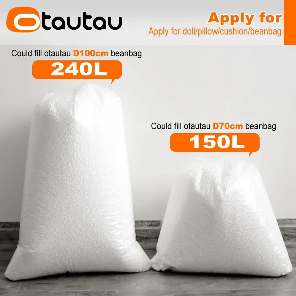OTAUTAU-Remplisseur de Boules Kampl EPS pour Pouf de 3 Pieds, Coussin en Polyester, Pouf de 3 à 5mm,