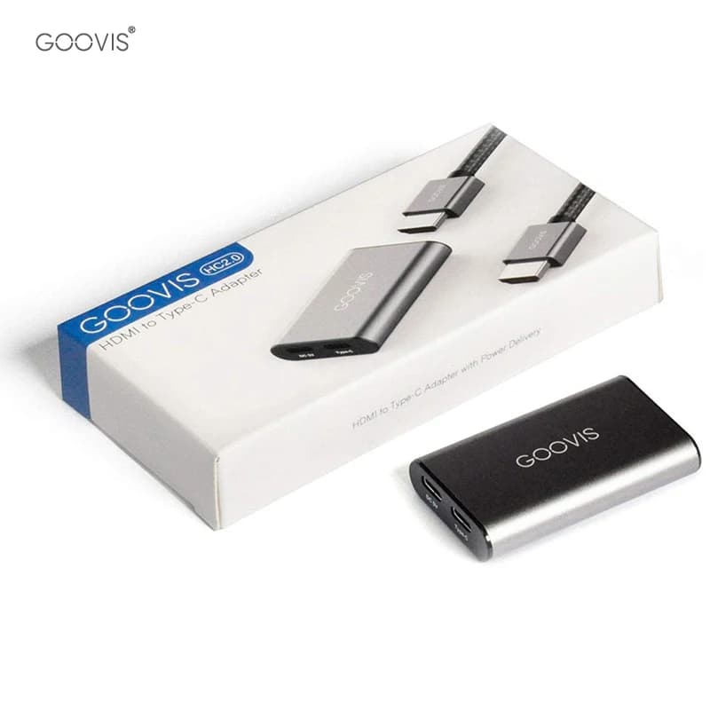 GOOVIS Adaptateur HDMI vers Type-C HC2.0 USB-C Rotor d'affichage portable pour lunettes VR Commutate