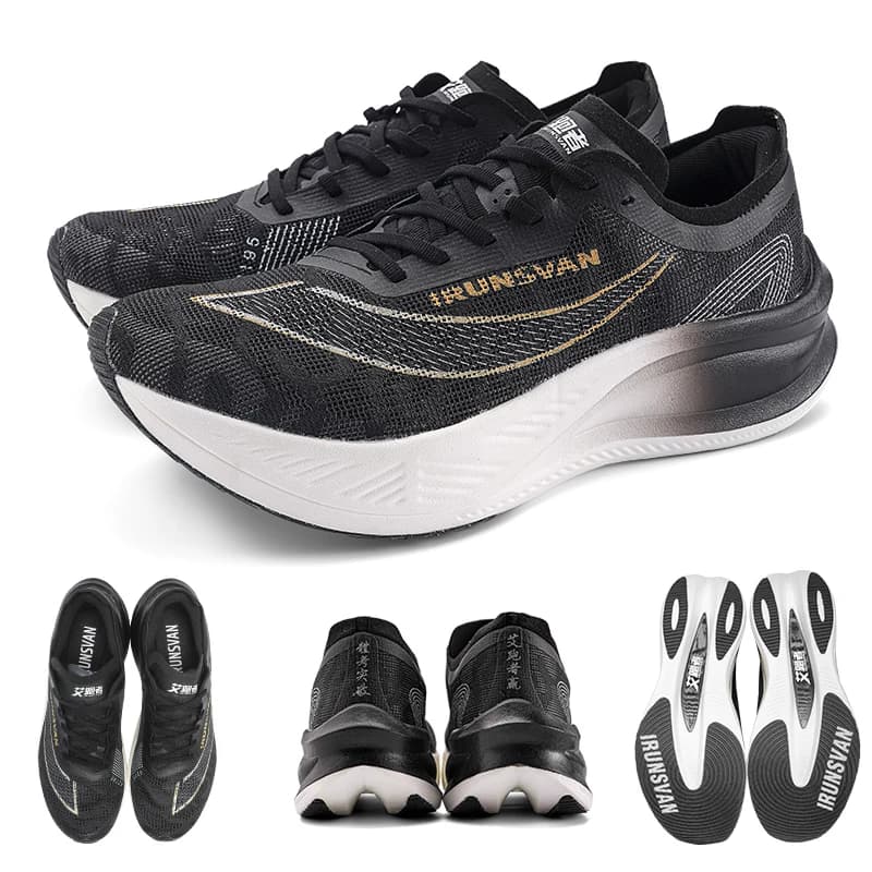 Chaussures de course à pied professionnelles en carbone et nylon IRUNSVAN pour homme, légères, amort