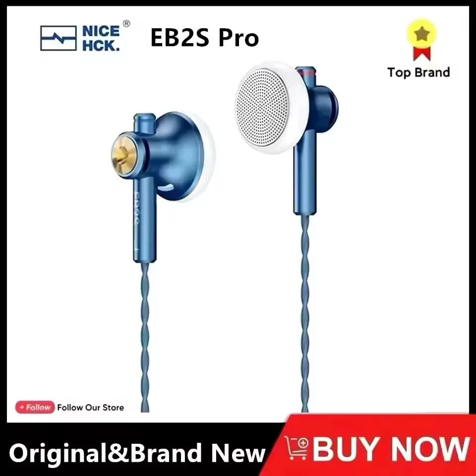NiceHCK EB2S PRO HIFI filaire Microphone écouteur 15.4mm unité dynamique écouteurs basse casque avec