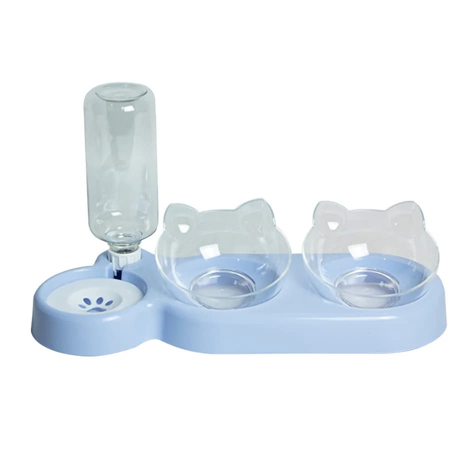 Fournitures pour animaux de compagnie Bols surélevés pour chats et chiens Mangeoires doubles durable