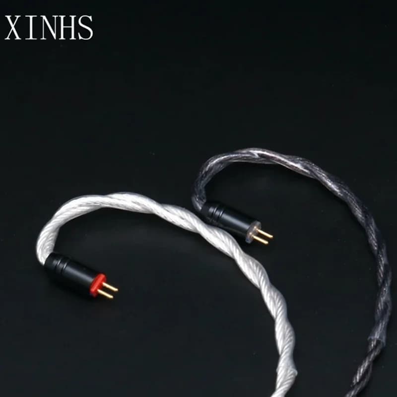 XINHS-Fil de cuivre plaqué argent monocristallin A10, 4 cœurs, graphène noir, qualité fièvre, câble 