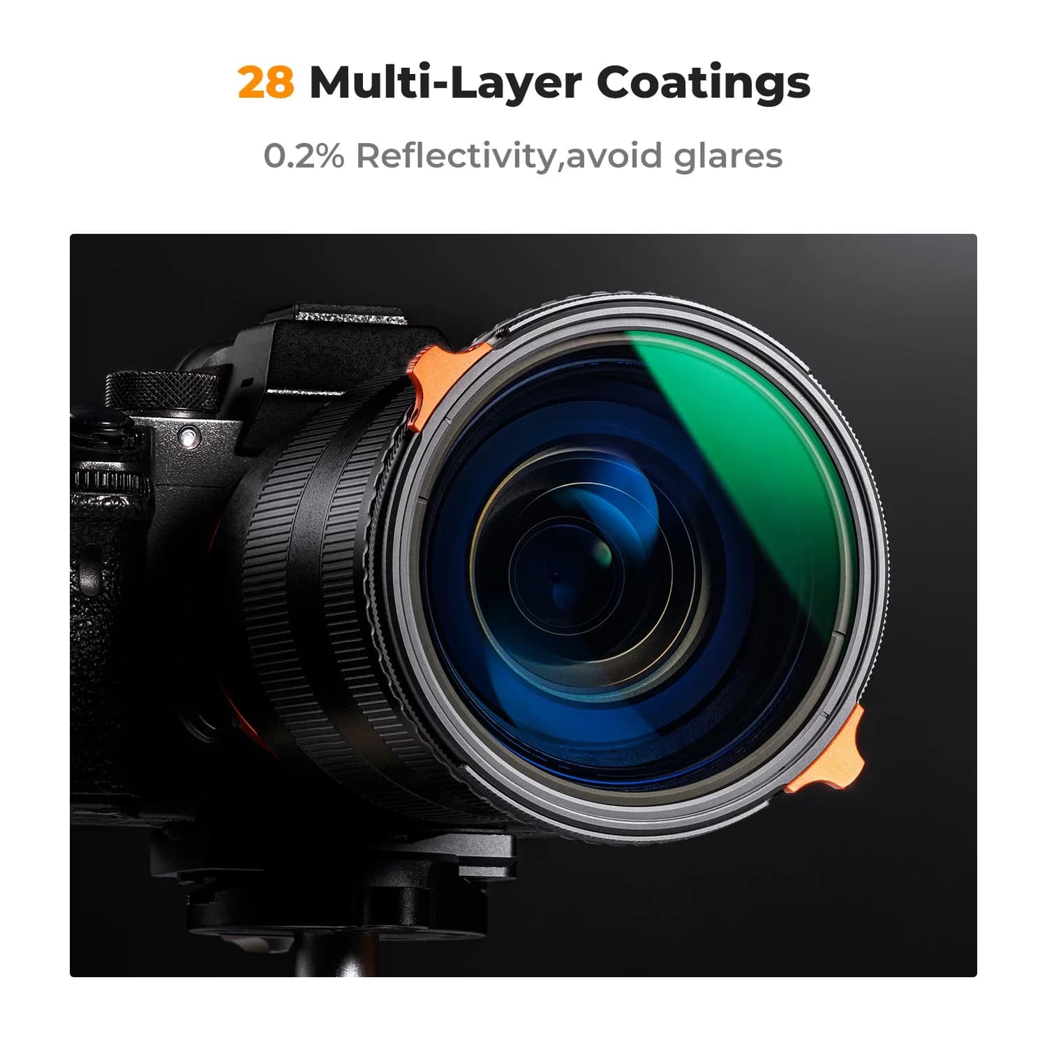Filtre polarisant circulaire VND Variable ND2-32 et CPL 2-en-1 K&F CONCEPT 49-82mm True Color pour o