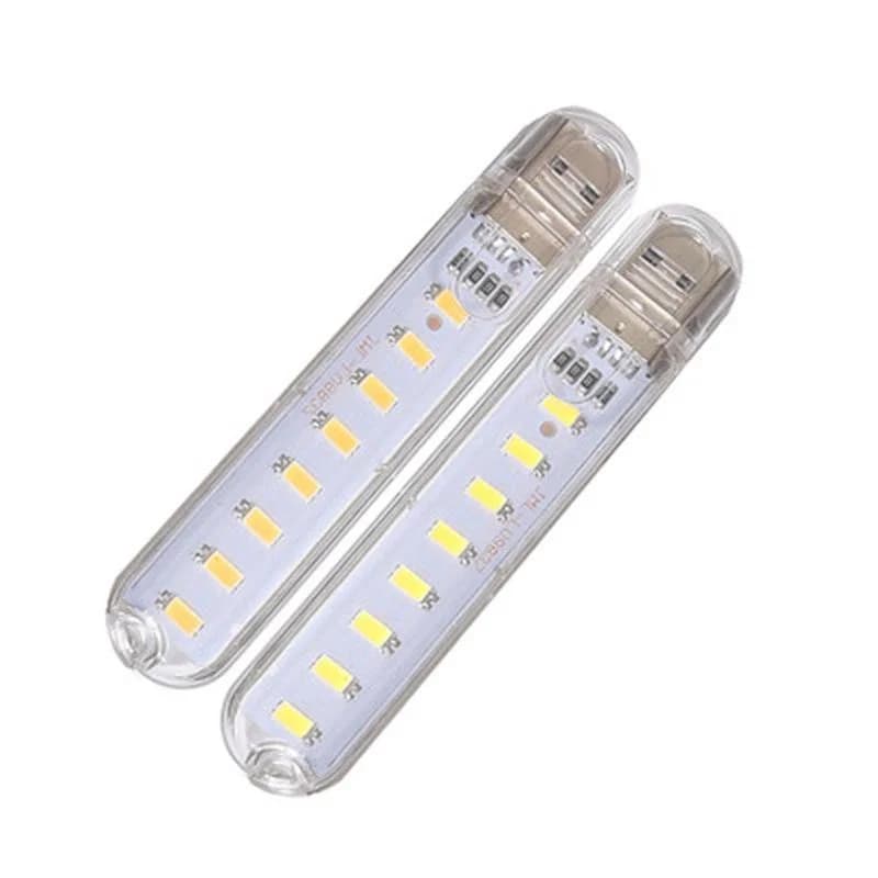 1 pièces 8 LED Mini lampe USB Portable DC 5V Camping USB éclairage pour PC Portable batterie externe