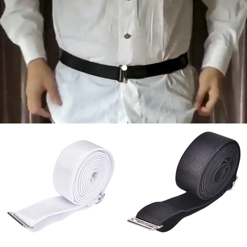 Hommes femmes chemise rester meilleure ceinture antidérapante anti-rides porte-chemise sangles régla