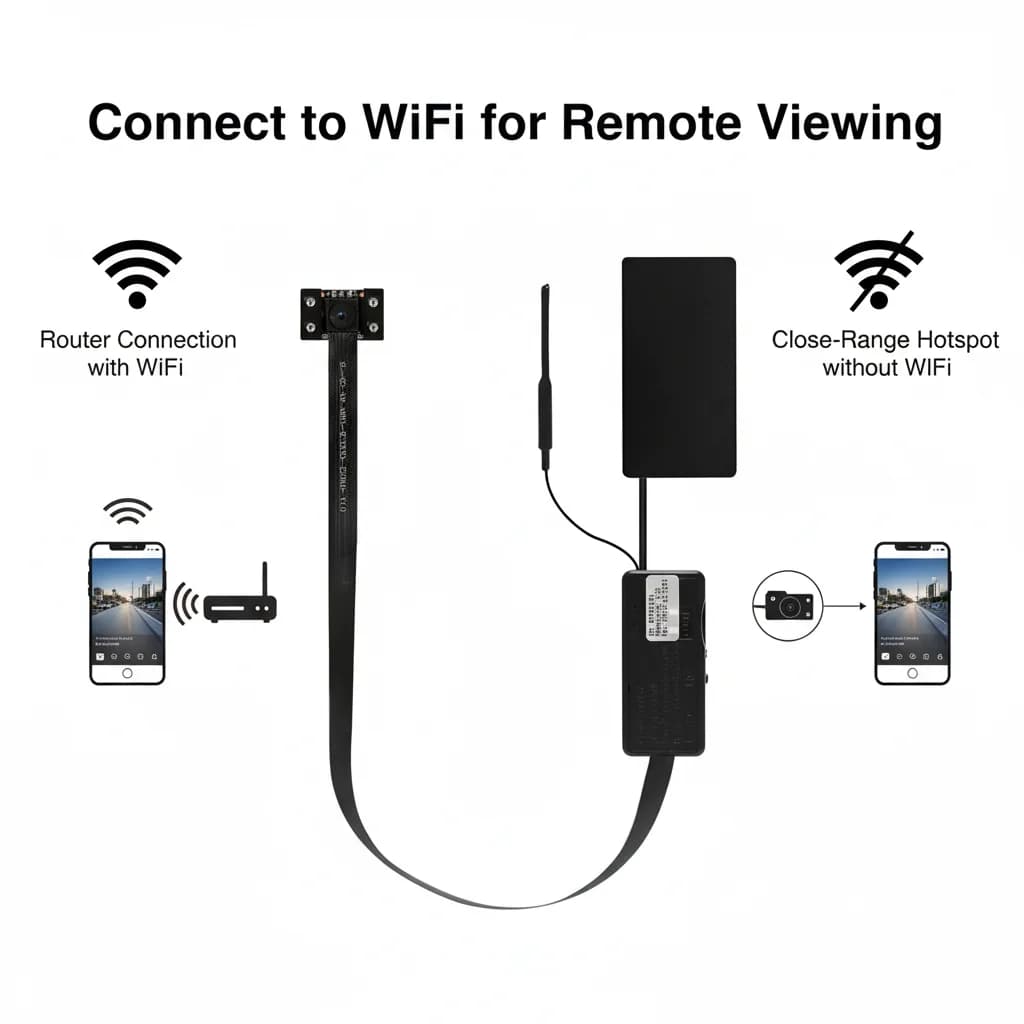 Caméra DIY 4K UHD avec vision nocturne, bouton adhésif portable, caméras WiFi avec carte SD 16 Go, v