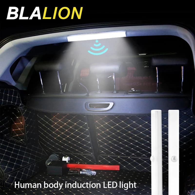 SEAMETAL veilleuse voiture toit lampe à LED 3 Modes sans fil corps humain Induction USB coffre Auto 
