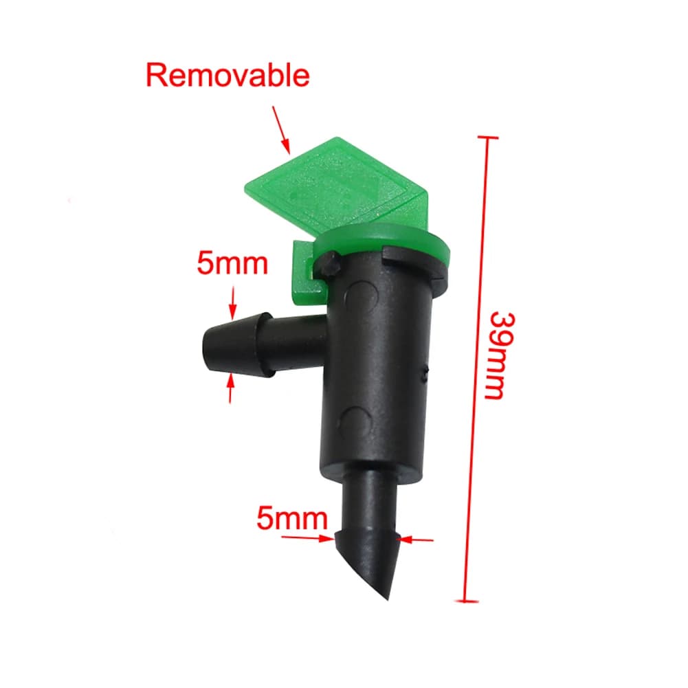 Goutteur de drapeau 4L/8L/16L, 200 pièces, 1/4 pouces, barbelé, flux stable, Micro émetteur d'irriga