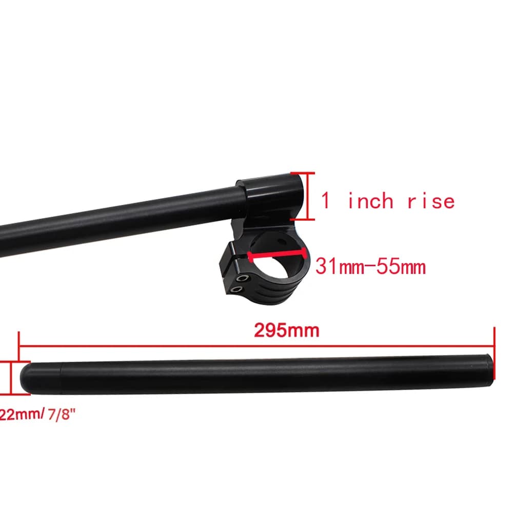 Universel CNC surélevé 31mm 33mm 35mm 36mm 37mm 41mm 43mm 45mm 47 50mm 51mm moto Clip sur Ons fourch