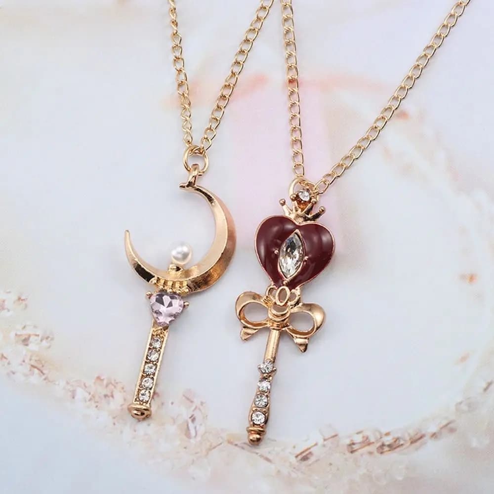 Collier pendentif Cosplay en cristal pour fille, accessoires de Cosplay, Anime pour marin lune, bagu