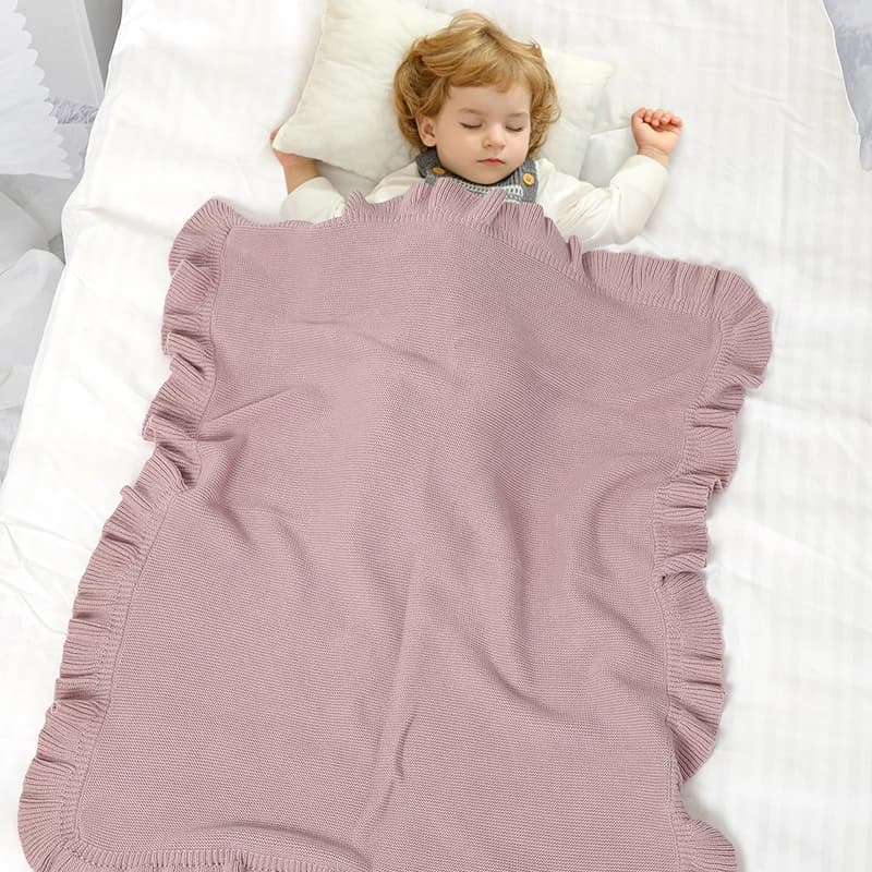 Couvertures en Tricot Solide pour Nouveau-né, Nourrisson, Enfants, Garçons, Bol, Poussette, Pépinièr